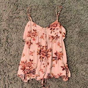 Floral blouse tank